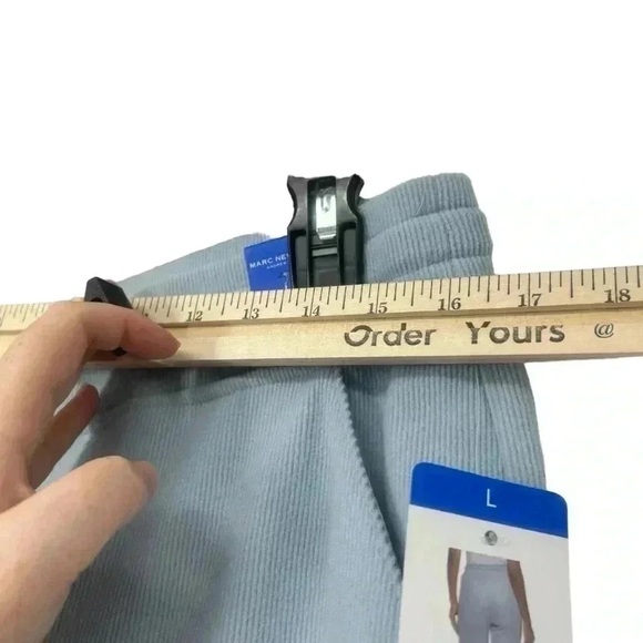 Marc New York Ribbed Joggers L Serenity Blue Lounge Pants NWT Flaw - Picture 5 of 12